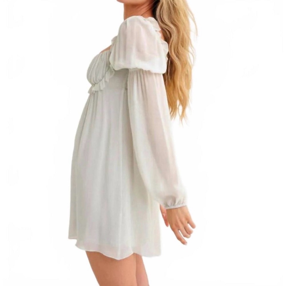 NWT Rumored Only You Mini Dress in Sage - Picture 4 of 16